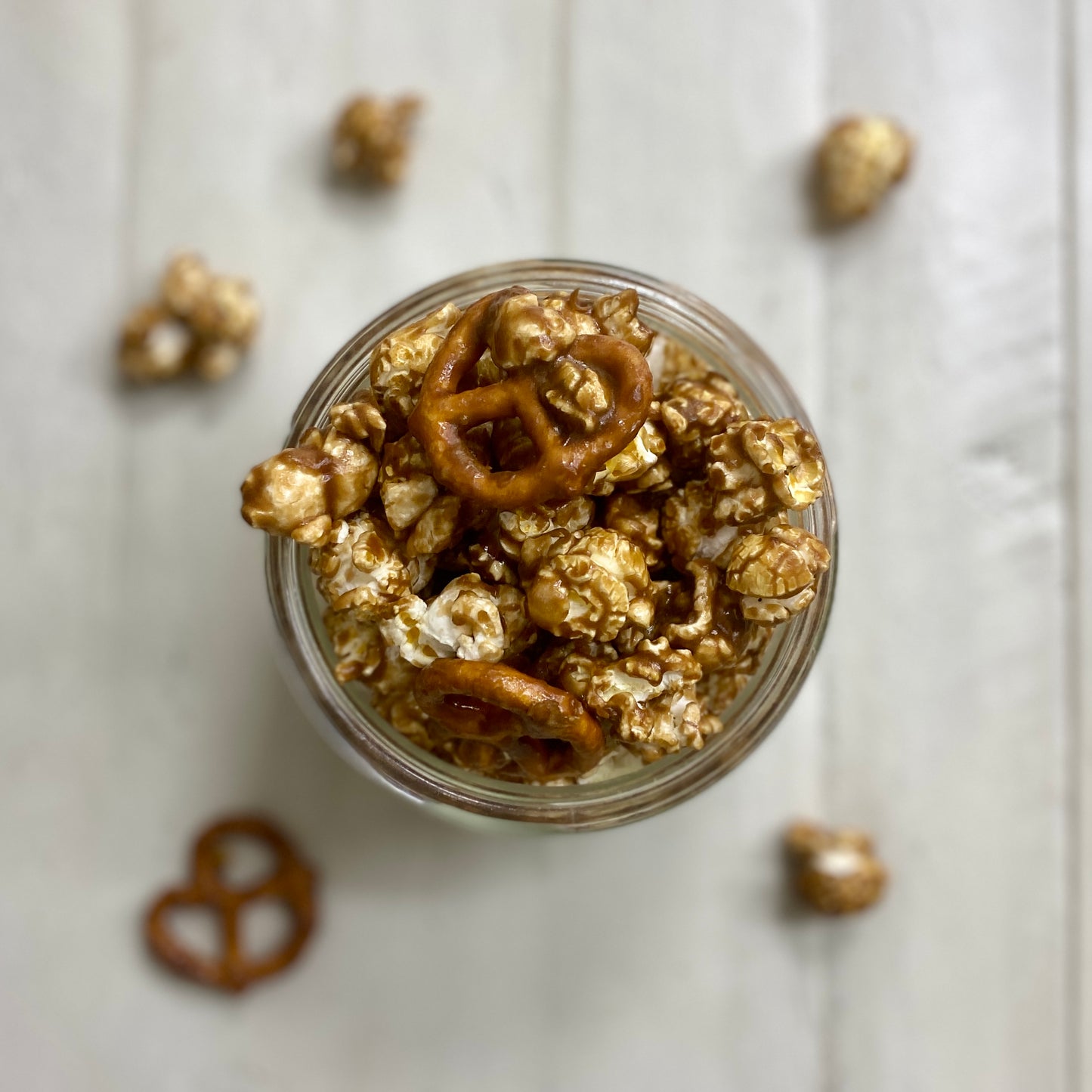 Salted Caramel Pretzel Popcorn