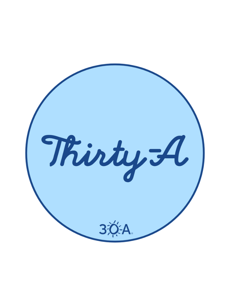 Thirty-A Script Sticker