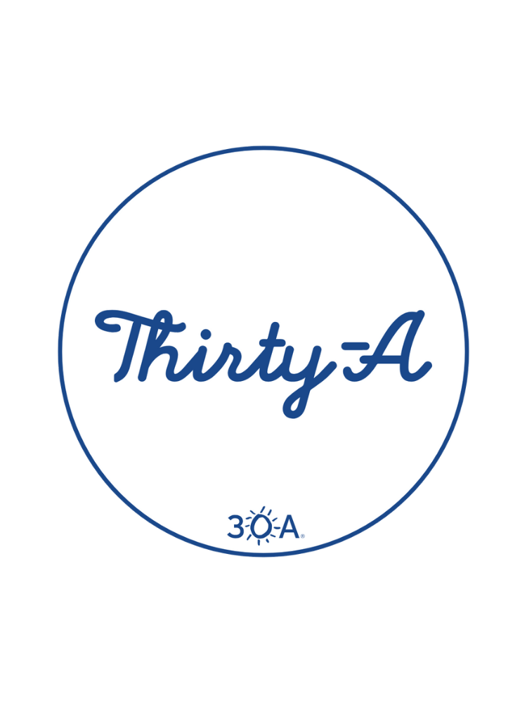 Thirty-A Script Sticker