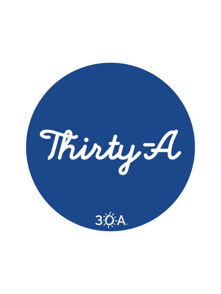 Thirty-A Script Sticker